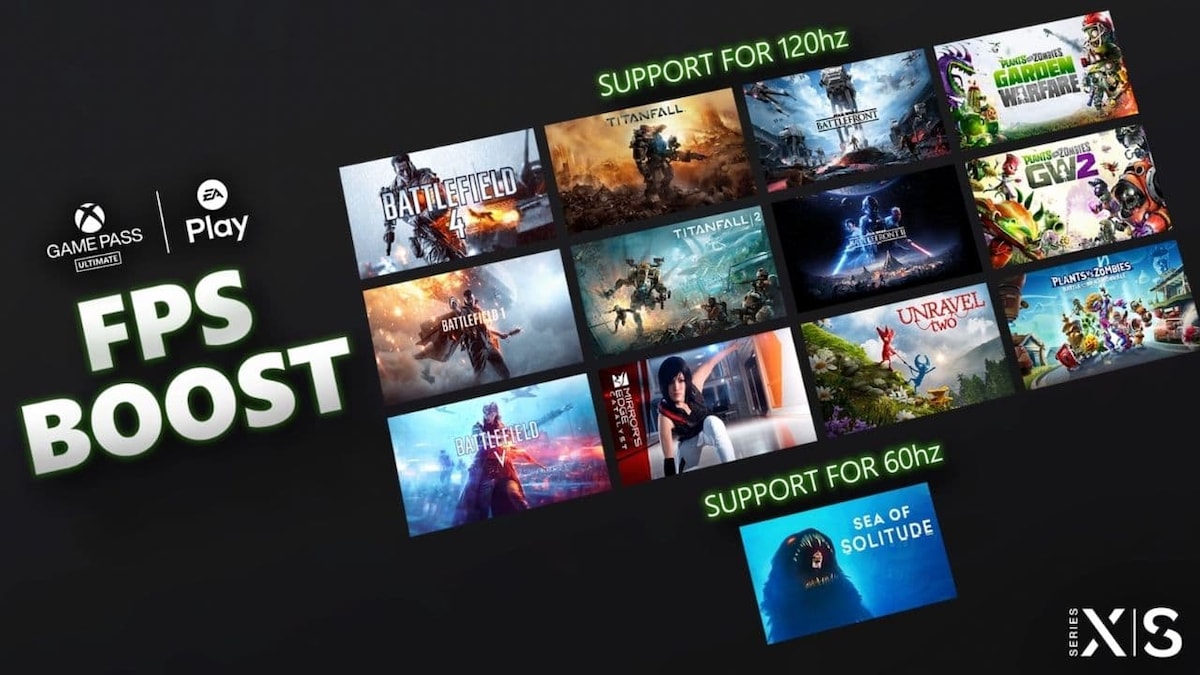 Microsoft announces 13 EA Games that will receive FPS Boost on Xbox Series X, Series S