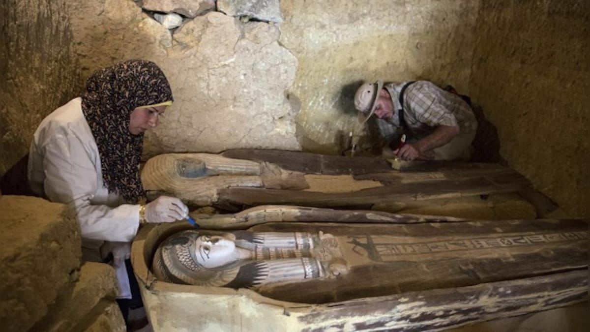 Egyptian archaeologists discover 250 tombs, dating back 4,200 years, in country's Sohag province