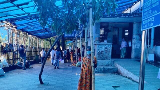 An elderly patient waiting for her turn to get admitted at Nil Ratan Sircar Medical College and Hospital. Firstpost/ Alisha Rahaman Sarkar 