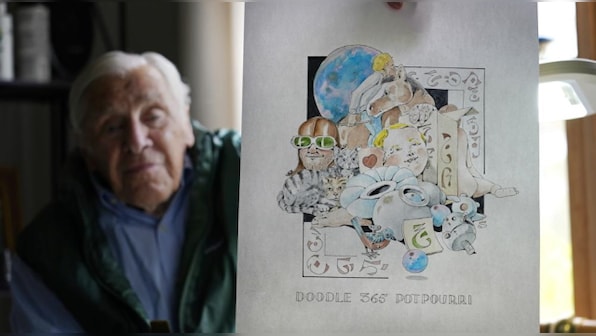 88-year-old artist Robert Seaman finishes year of pandemic ‘daily doodles’