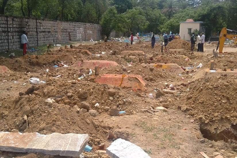 Graveyards in Bengaluru say that they have nearly run out of space. Image courtesy: Alithea Mounika