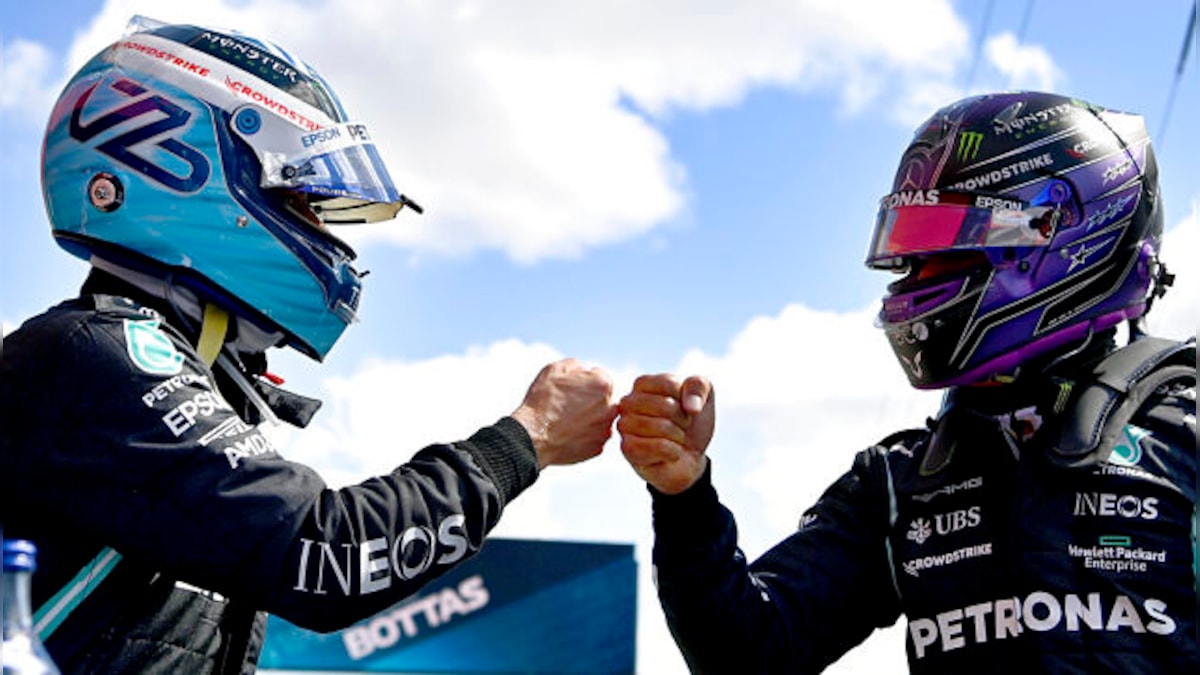 Formula 1 2021: Mercedes' Valtteri Bottas beats teammate Lewis Hamilton to take pole at Portuguese GP