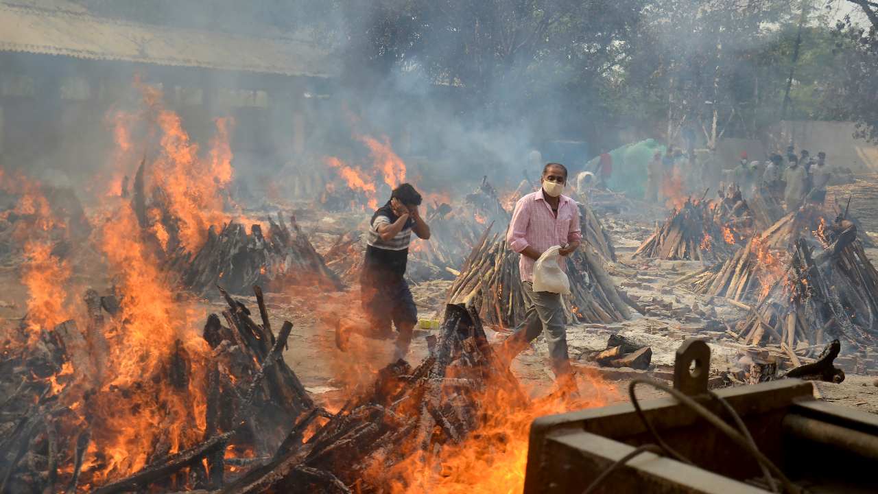 COVID-19 infections and deaths are mounting with alarming speed in India with no end in sight to the crisis. People are dying because of shortages of bottled oxygen and hospital beds or because they couldn’t get a COVID-19 test. Image credit: AP Photo/Amit Sharma, File