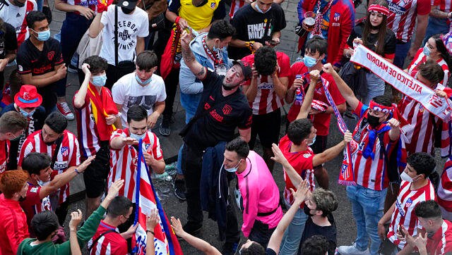 LaLiga: Atletico Madrid fans defy authorities to celebrate title win in streets of Spanish capital