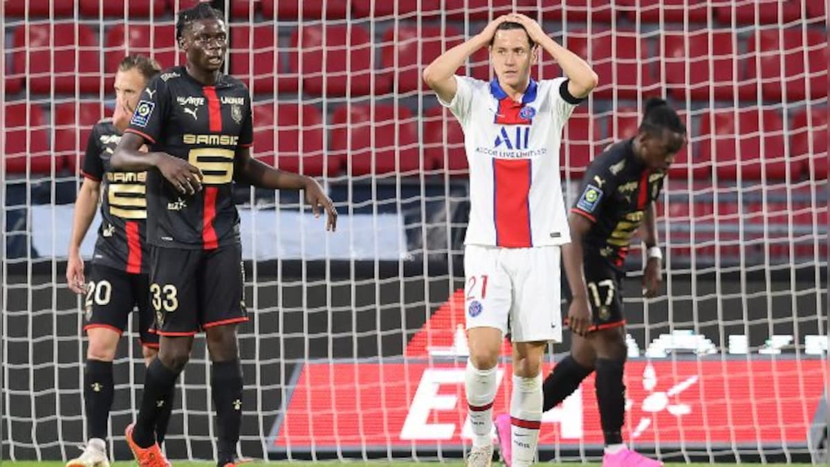 Ligue 1: PSG's title hopes suffer blow after 1-1 draw at Rennes; Monaco beat Reims