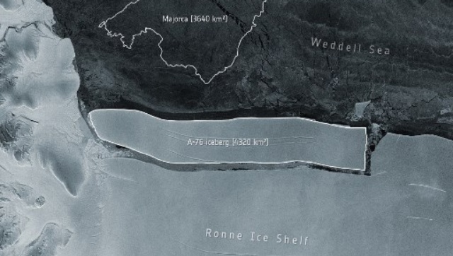 World's largest iceberg breaks off Antarctica, says European Space Agency World's largest iceberg breaks off Antarctica, says European Space Agency