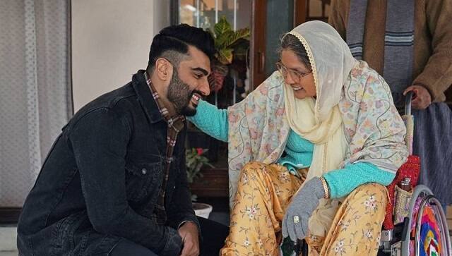 Arjun Kapoor, Neena Gupta in a still from Sardar Ka Grandson