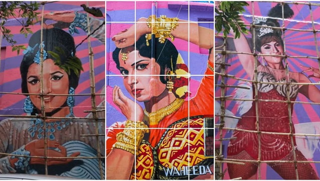 Bollywood Art Project creates mural featuring Asha Parekh, Waheeda Rehman, Helen in Mumbai Bollywood Art Project creates mural featuring Asha Parekh, Waheeda Rehman, Helen in Mumbai