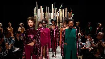 Drones, an Anna Wintour puppet, projections: Inside brands' experiments with tech for fashion weeks