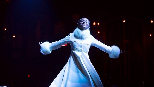 Denee Benton as Natasha in the musical Natasha, Pierre & The Great Comet of 1812 at the Imperial Theater in New York, 4 November, 2016. (Sara Krulwich/The New York Times)