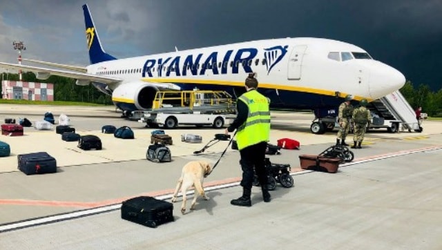 Belarus diverts Ryanair plane to arrest dissident journalist; secret police present on flight, says airline CEO