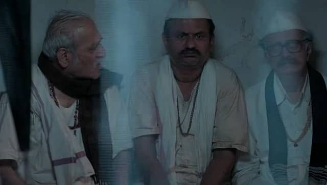 Mohan Agashe, Girsih Kulkarni in a still from Dithee