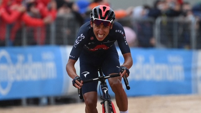 Giro d'Italia: Ineos' Egan Bernal takes hold of leader's pink jersey after winning stage nine
