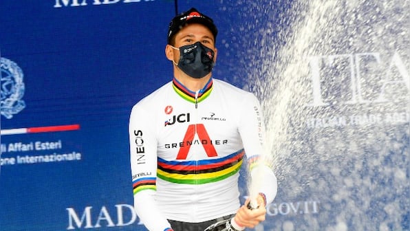 Giro d'Italia 2021: Italy's Filippo Ganna wins opening stage for second straight year