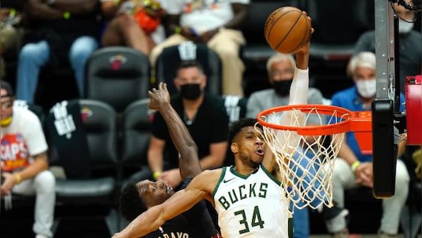NBA: Bucks sweep Heat to advance to second round; 76ers take 3-0 series lead over Wizards