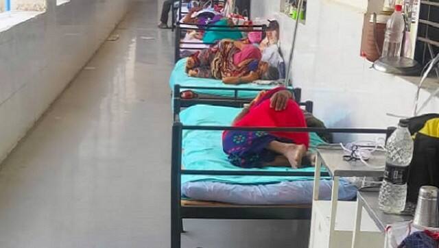 A government hospital in Pune's Baramati was so hard pressed to provide beds that it set up cots in the verandah. Image courtesy: Dr Ravi Chavan 