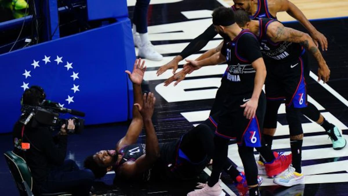 Nba 76ers Joel Embiid Thrusts The Process And Pays Tribute To Wwe Stars Sports News Firstpost Nba 76ers Joel Embiid Thrusts The Process And Pays Tribute To Wwe Stars Sports News Firstpost