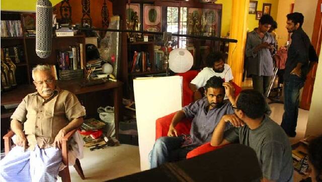 A behind-the scenes still with KG George from 8½ Intercuts | Image from sgscinemaz.com