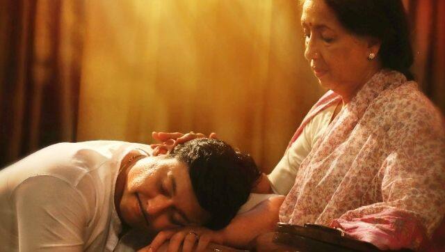 Neena Kulkarni and Swapnil Joshi in the 2019 film, Mogra Phulaalaa.