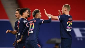 Ligue 1: PSG move to within one point behind leaders Lille after 4-0 win over Reims as title race goes down to wire
