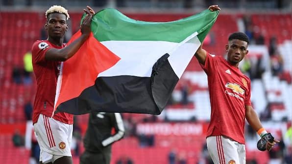 Premier League: Paul Pogba displays Palestine flag with Manchester United team-mate Amad Diallo