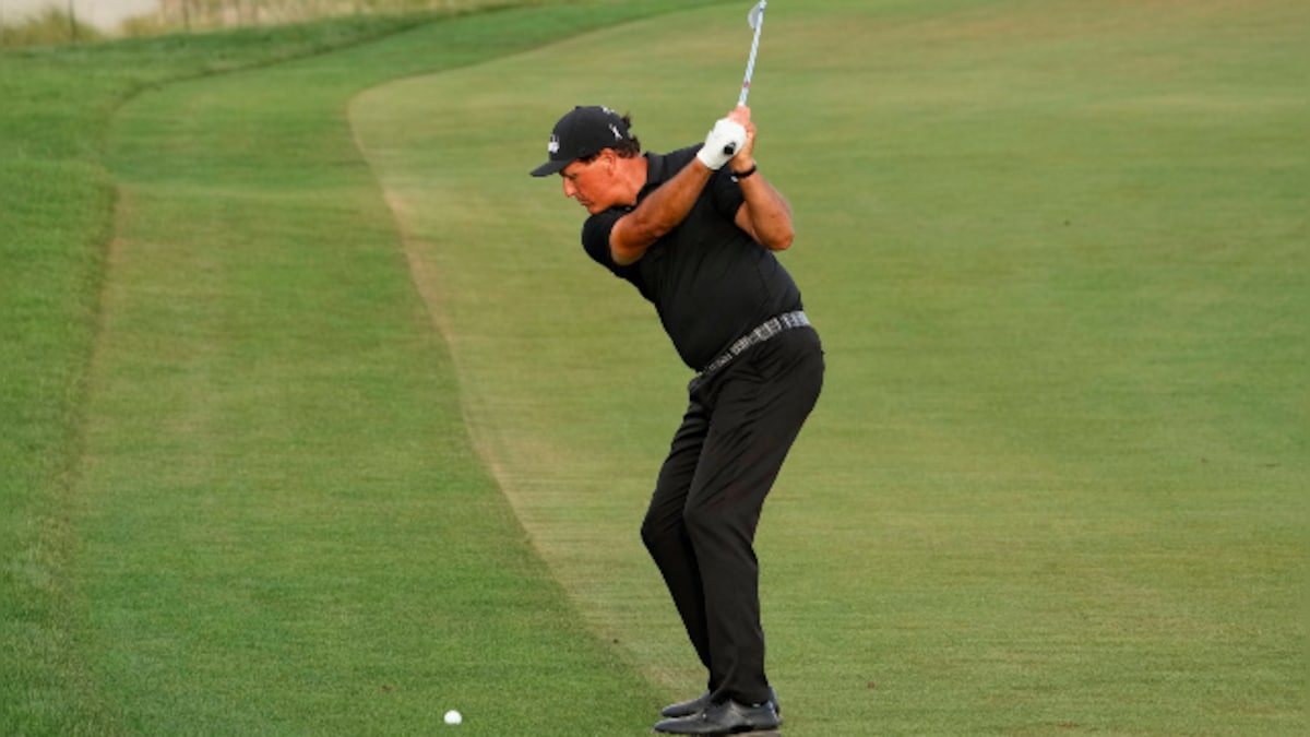 PGA Championship: Phil Mickelson chases history as dodgy-kneed Brooks Koepka chases veteran at the Ocean Course