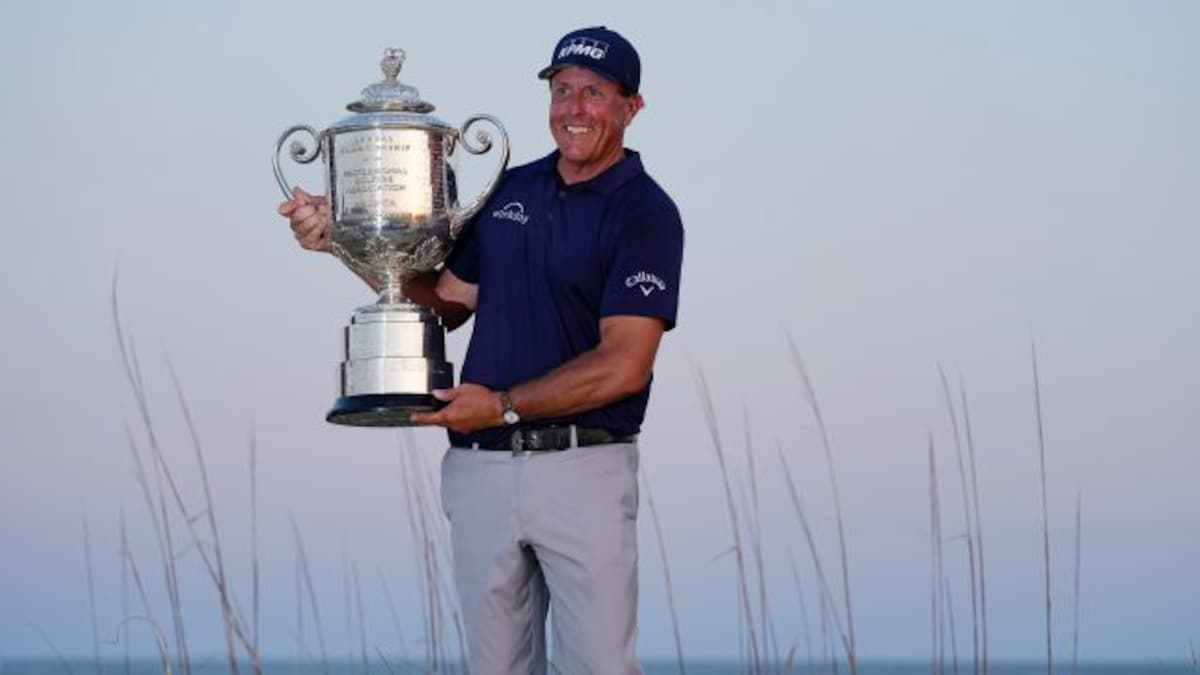 PGA Championship: Phil Mickelson, 50, becomes oldest major champion in golf history