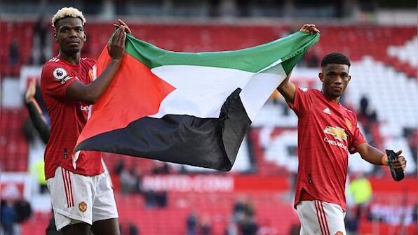 Premier League: Ole Gunnar Solskjaer defends Paul Pogba and Amad Diallo over displaying Palestinian flag