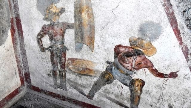 Six frescoes believed to have been stolen in the 1970s returned to the Pompeii archaeological park