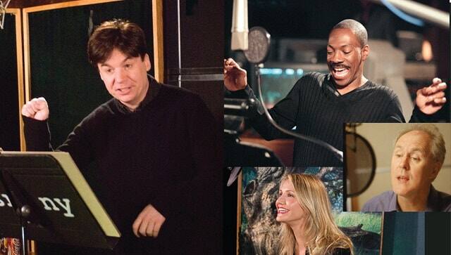The voice cast of Shrek | (Paramount/Everett Collection / DreamWorks/Everett / DreamWorks/Everett / Michael Murphree/©Paramount Pictures/Everett Collection )
