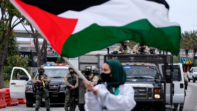 Protesters in major US cities decry airstrikes over Gaza, raise 'free Palestine' slogans