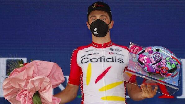 Giro d'Italia: French cyclist Victor Lafay wins eighth stage, Attila Valter holds on to leader's pink jersey