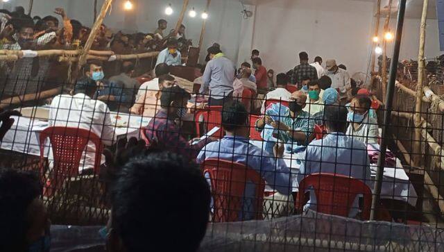 Counting underway at a centre in Aligarh. Firstpost/Mohammad Sartaj Alam