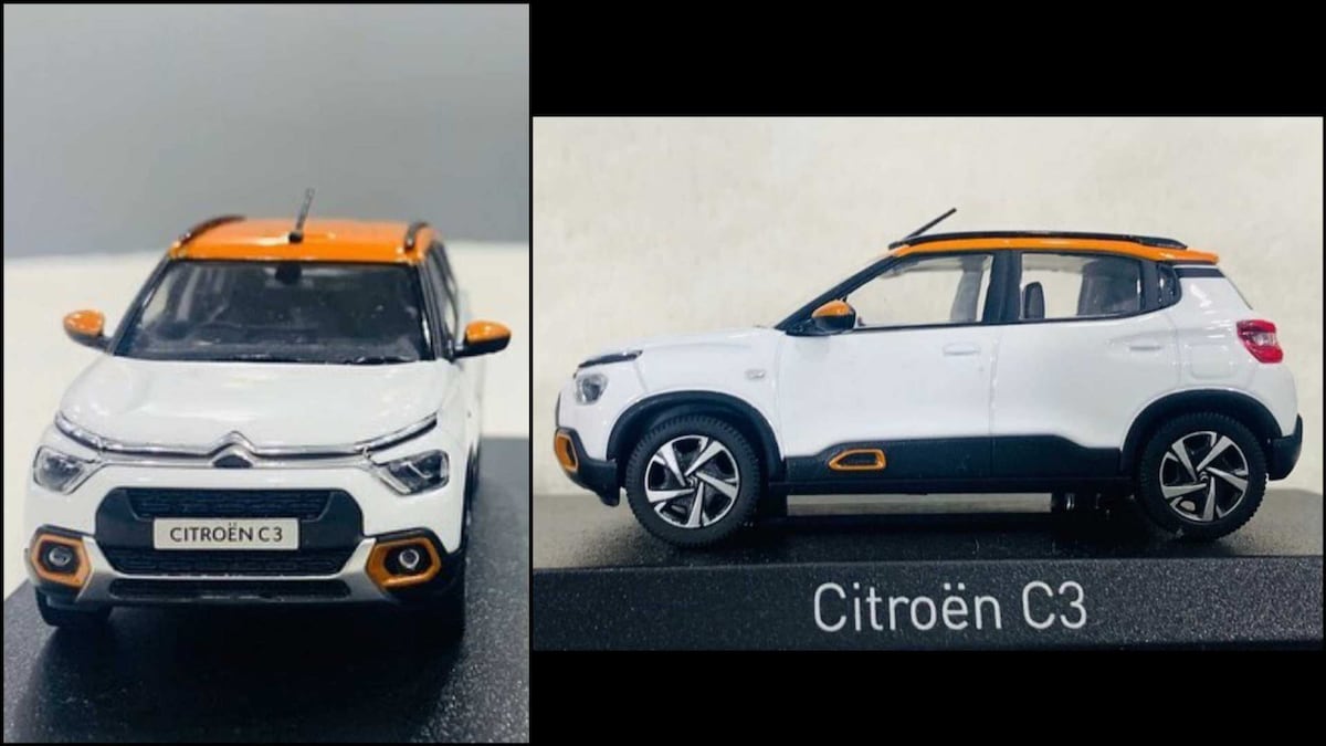 India-bound Citroen C3 compact SUV’s exterior design revealed in scale model images