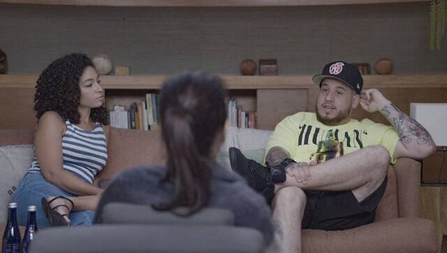Tashira and Dru in an episode of Couples Therapy | Showtime