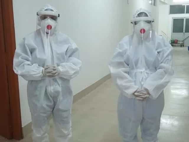 Nurses on duty at the Sonapur district hospital is Assam. Image courtesy: Basana Das