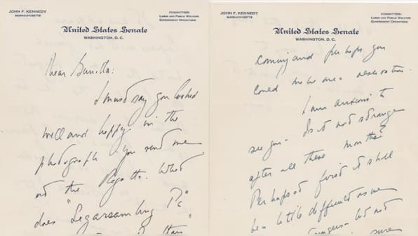 ‘Anxious to see you’: John F Kennedy letters to Swedish lover to be auctioned