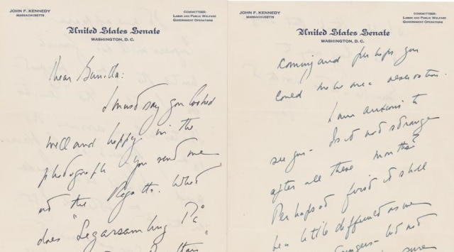 ‘Anxious to see you’: John F Kennedy letters to Swedish lover to be auctioned