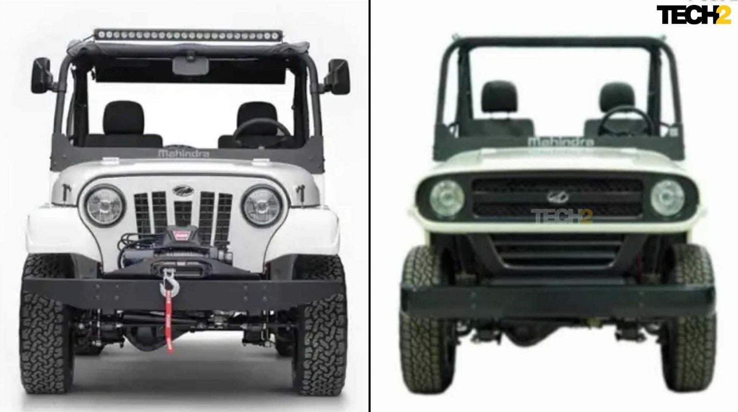 Back then and now: Mahindra's Roxer underwent two significant redesigns between 2018 and 2020 after a fierce court battle with the Jeep. Image: Tech2 / Amaan Ahmed
