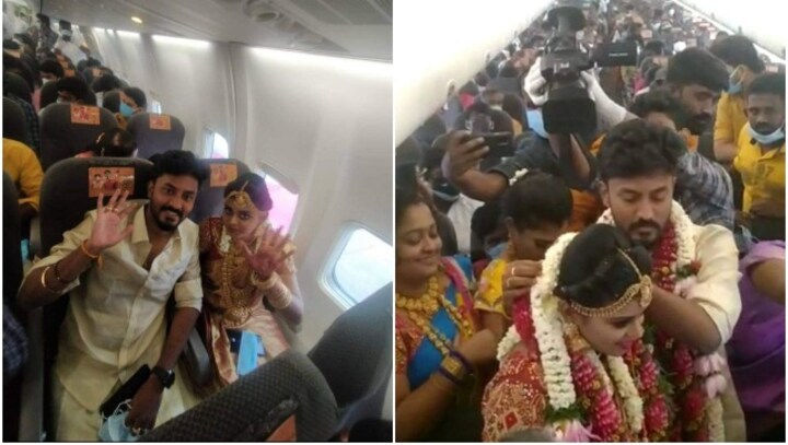 Madurai couple marry mid-air in SpiceJet chartered flight violating COVID norms; DGCA off-rosters crew