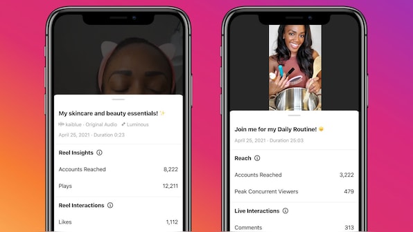 Instagram introduces insights tool for Reels, Live to help creators understand their content performance better
