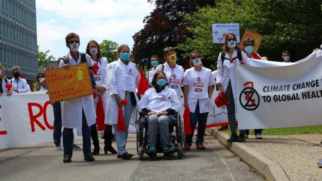 'Threat to life itself': Doctors4XR march to WHO demanding global action against health risks posed by climate change 'Threat to life itself': Doctors4XR march to WHO demanding global action against health risks posed by climate change