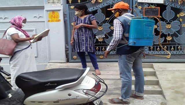 Fever survey in Allwyn Colony, Hyderabad. Image courtesy: @narsimha_doddi 