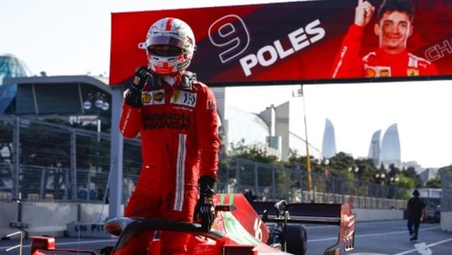 Formula 1 2021: Ferrari’s Charles Leclerc on pole for Azerbaijan GP after crash-laden qualifying in Baku