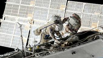 Two cosmonauts conduct seven-hour spacewalk at the ISS to prepare for Russian module