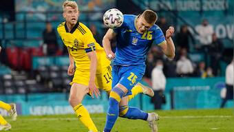 Euro 2020: Artem Dovbyk's late winner against Sweden helps Ukraine book spot in quarter-finals