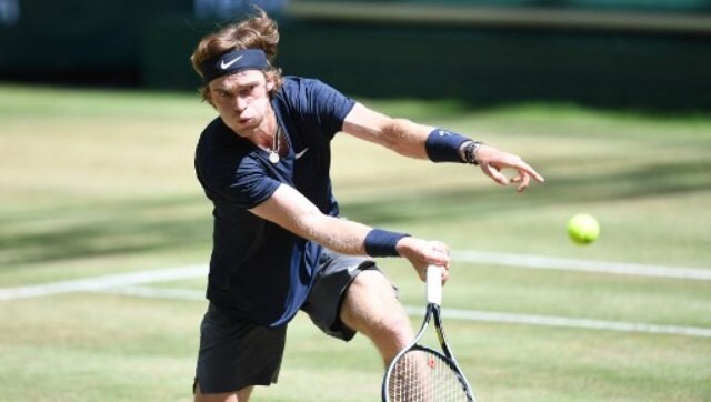 Halle Open: Russia's Andrey Rublev into semi-finals with win over Philipp Kohlschreiber