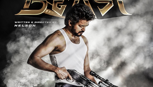 Thalapathy 65: Vijay, Pooja Hegde's upcoming film titled Beast; first look revealed Thalapathy 65: Vijay, Pooja Hegde's upcoming film titled Beast; first look revealed