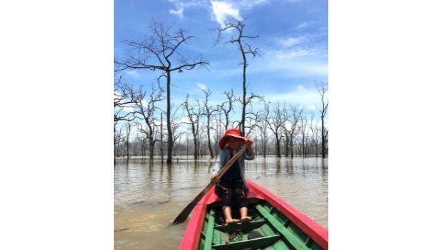 Since the dam was built, Thavdy and her community have had to deal with the submersion of their culture and livelihoods (Image: Sangeetha Amarthalingam)