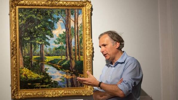 Winston Churchill's 1921 oil landscape, put up for auction by Onassis family, sells for $1.85 million